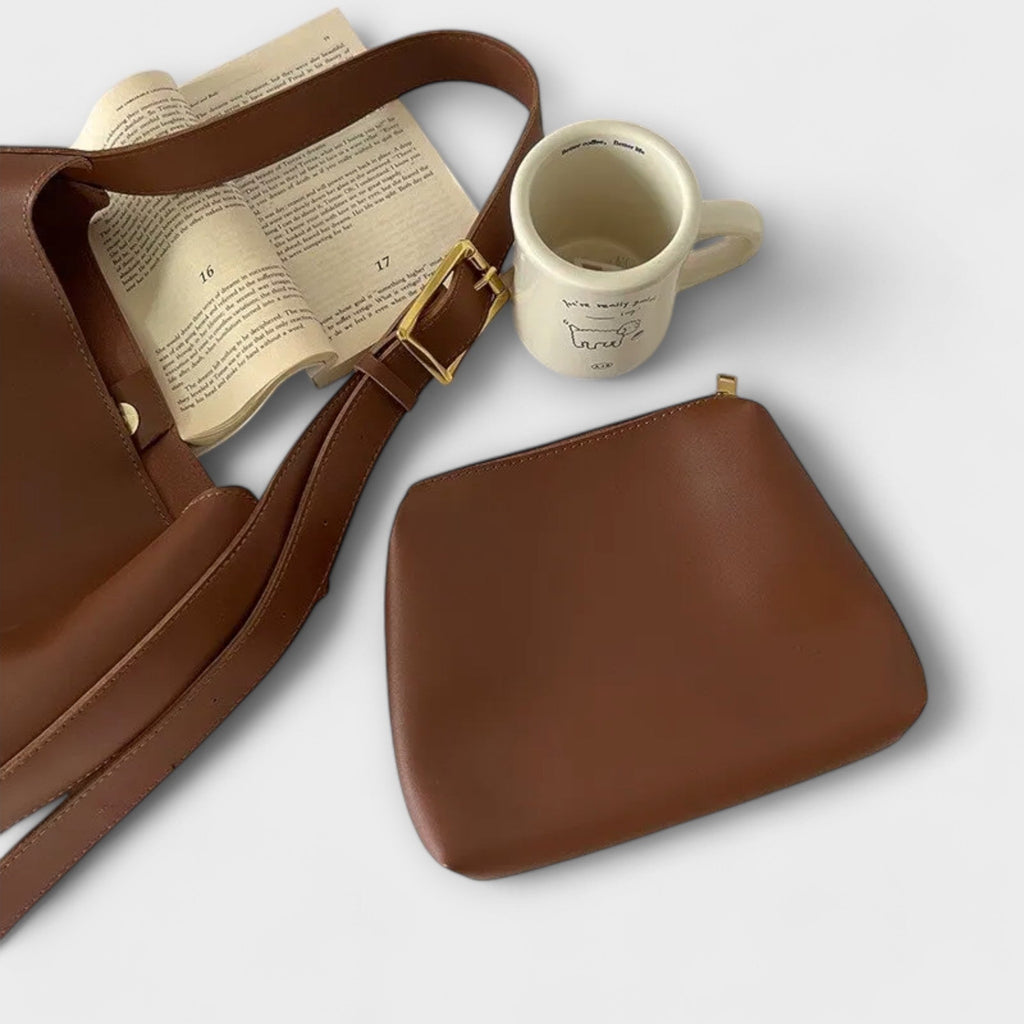 Camila – Elegante bolso de piel para llevar al hombro